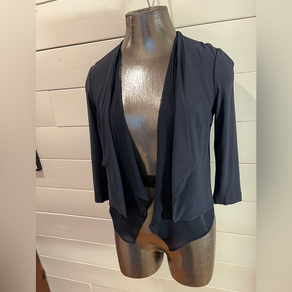 💙 IRIS SETLAKWE – Draped Navy Cardigan – XS - Picture 4 of 8